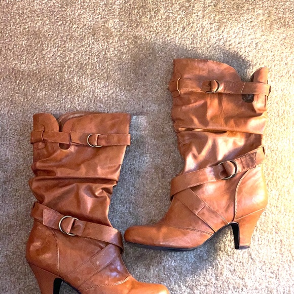 Tan leather boots - Picture 5 of 5